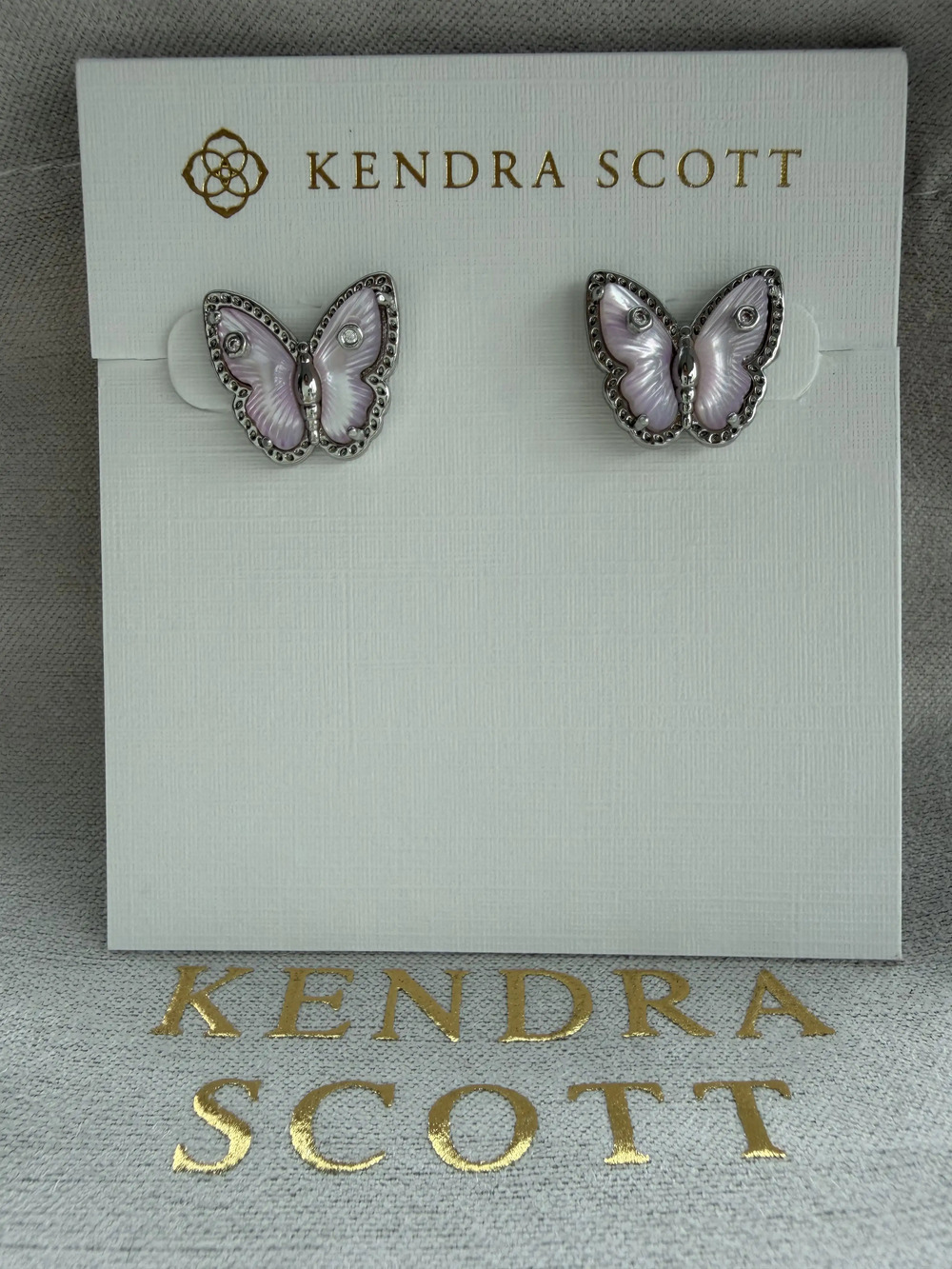 Kendra Scott Pink Butterfly Earrings